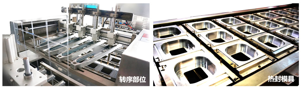轉序部位和熱封模具 轉序部位和熱封模具